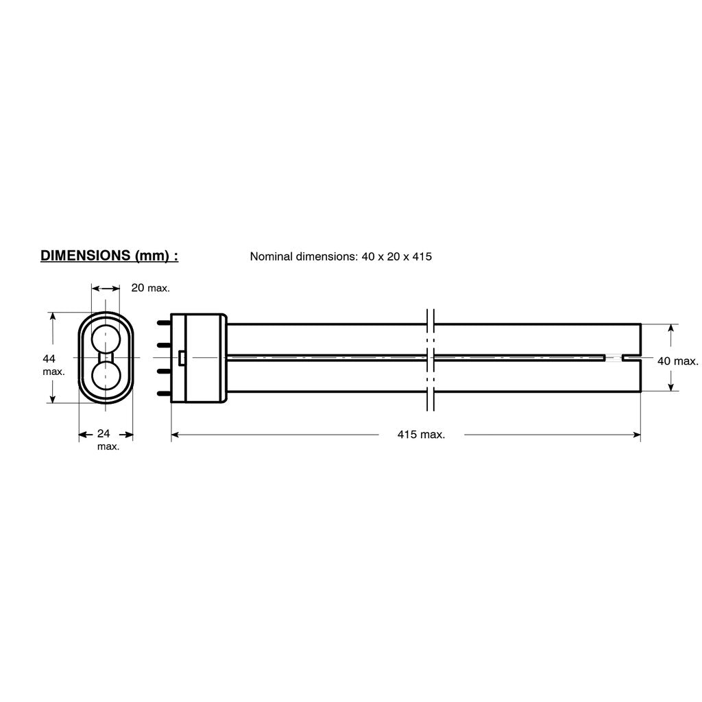 6 pack - 130-000180 36W CFL Light Bulb