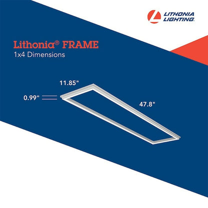 Lithonia LFRM 1X4 ALO3 SWW7 MVOLT M6 39W LED Frame Fixture Dimmable