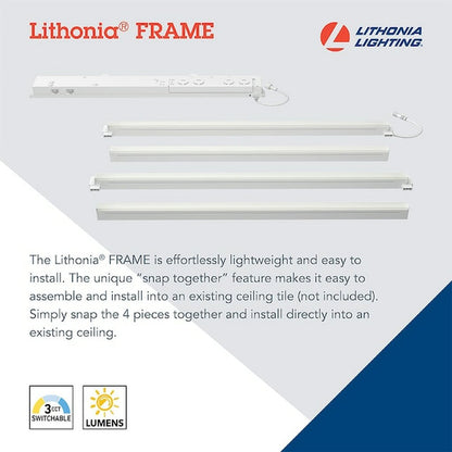 Lithonia LFRM 2X2 ALO3 SWW7 MVOLT M6 LED Frame Fixture Dimmable