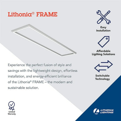 Lithonia LFRM 1X4 ALO3 SWW7 MVOLT M6 39W LED Frame Fixture Dimmable