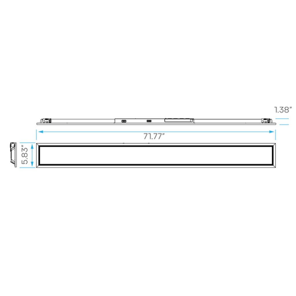 Luxrite LR24284 40W/50W/60W LED Back-Lit Panel Dimmable Fixture