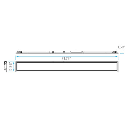 Luxrite LR24284 40W/50W/60W LED Back-Lit Panel Dimmable Fixture