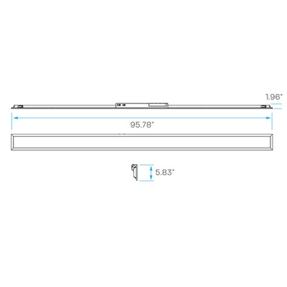 Luxrite LR24285 37W/57W/80W LED Back-Lit Panel Dimmable Fixture