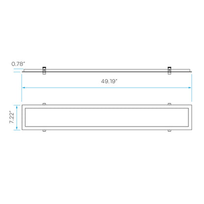 Luxrite LR24287 FLANGE KIT LED6"X4BPNL/FLANGE/KIT