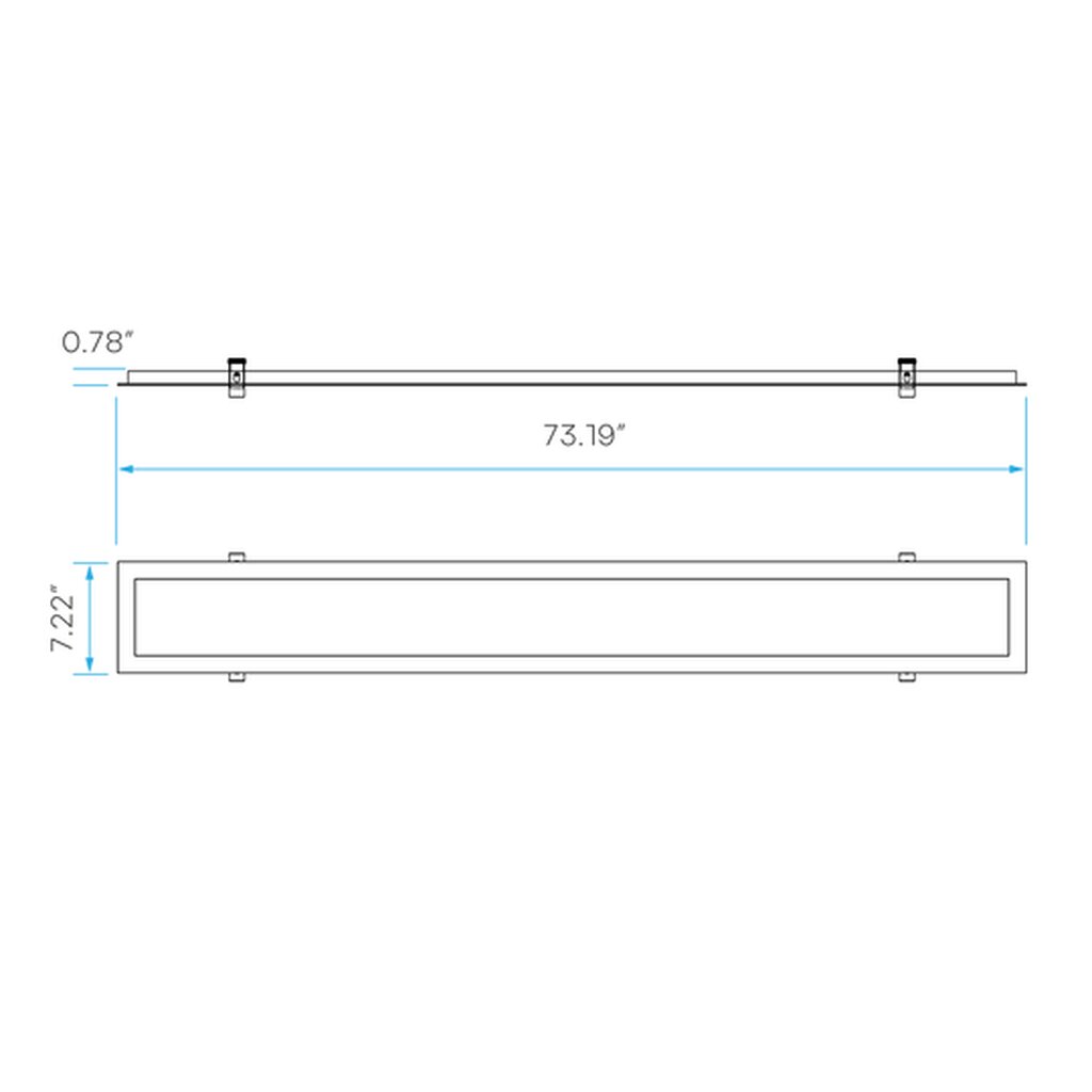 Luxrite LR24288 FLANGE KIT LED6"X6BPNL/FLANGE/KIT