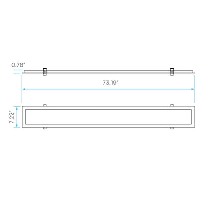 Luxrite LR24288 FLANGE KIT LED6"X6BPNL/FLANGE/KIT