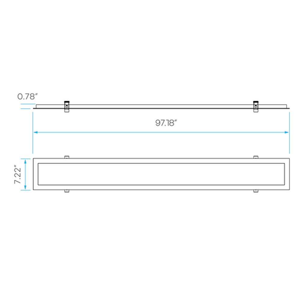 Luxrite LR24289 FLANGE KIT LED6"X8BPNL/FLANGE/KIT
