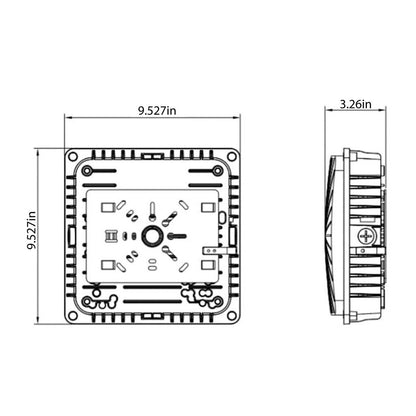 Halco 39900 28W LED Dimmable Fixture ProLED Select Slim Canopy Color