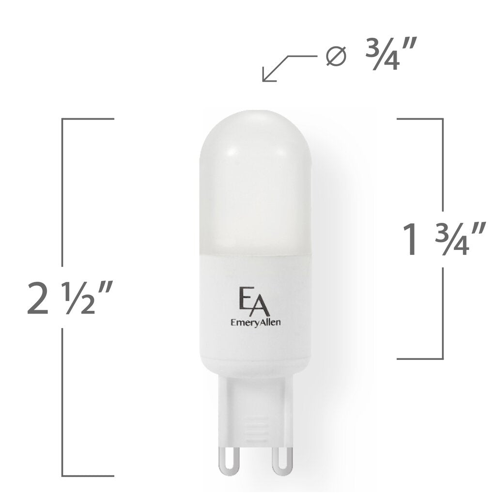 EmeryAllen EA-G9-5.0W-COB-279F-D 5W Warm White LED Light Bulb
