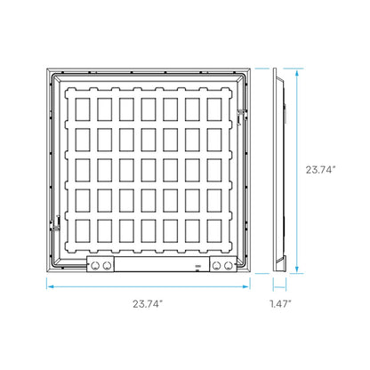 2 pack - Luxrite LR24290 30W/35W/40W LED BACKLIT PANEL Dimmable