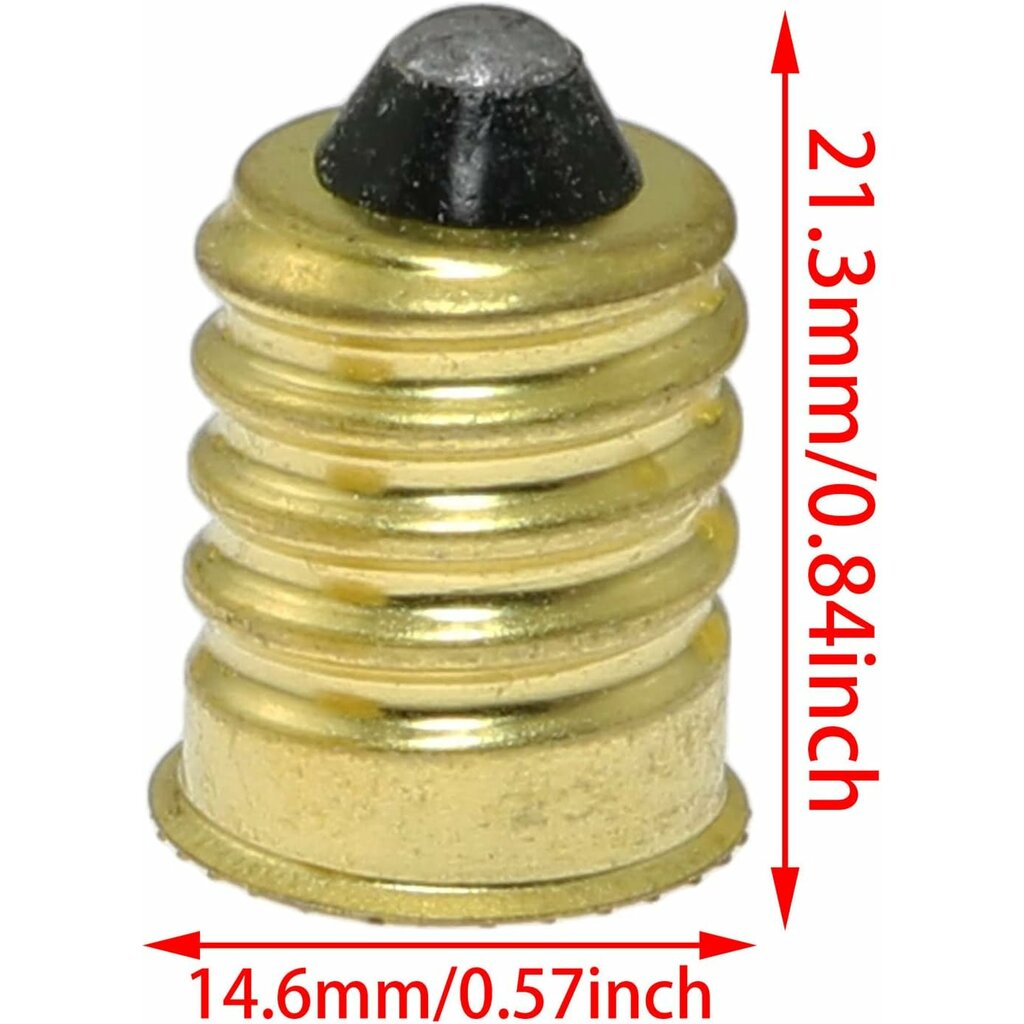 8 pack - E14 to E12 Adapter Adapter 75W Incandescent LED Gold European