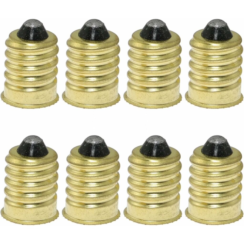 8 pack - E14 to E12 Adapter Adapter 75W Incandescent LED Gold European