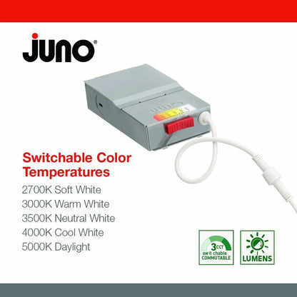 Juno WF4 SWW5 90CRI MB M6 9W LED Wafer Dimmable Fixture 4" wafer-thin