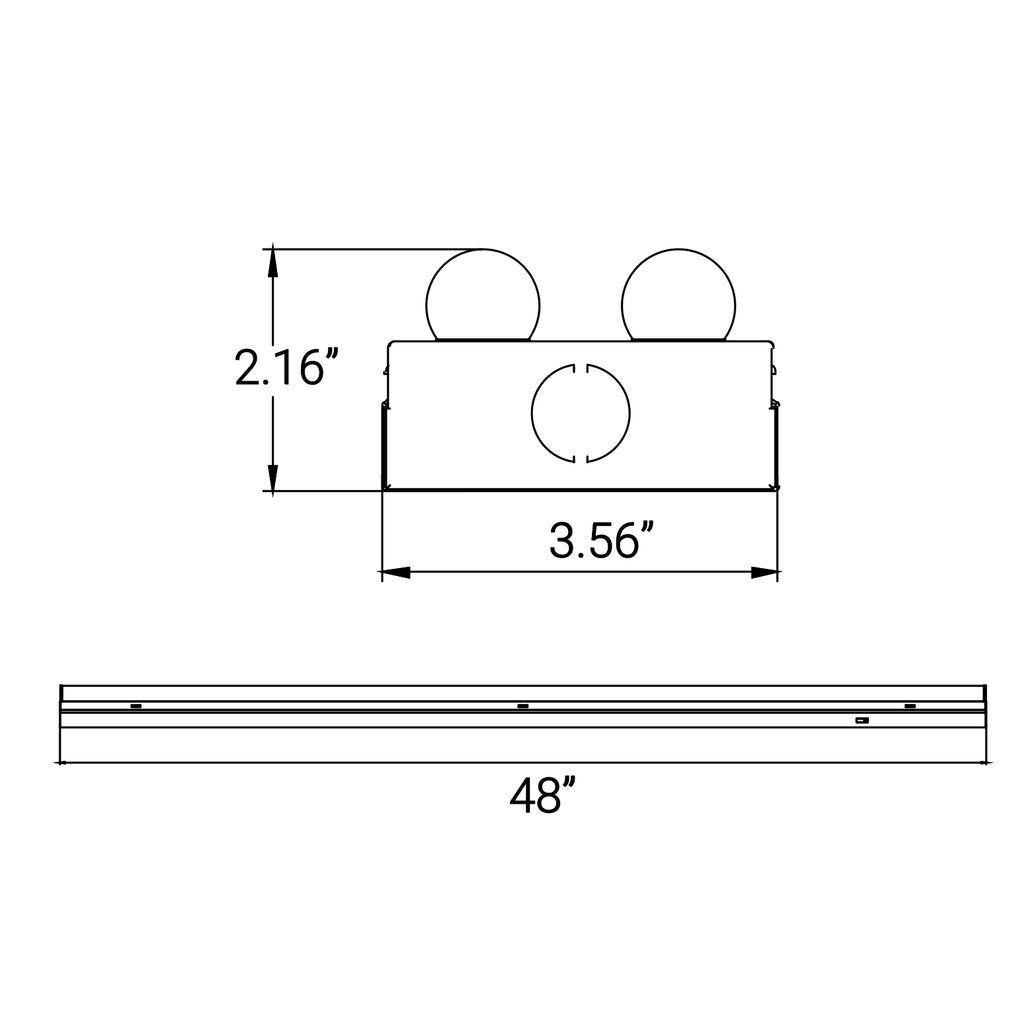 Sunlite 85553-SU 40W LED Strip Fixture Dimmable Fixture