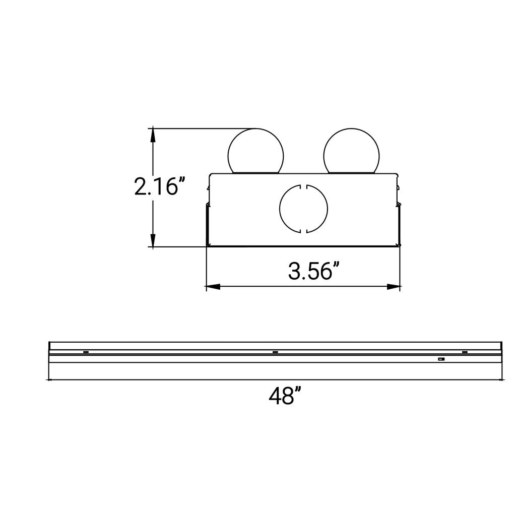 6 pack - Sunlite 85551-SU 20W LED Dimmable Fixture Linear Strip