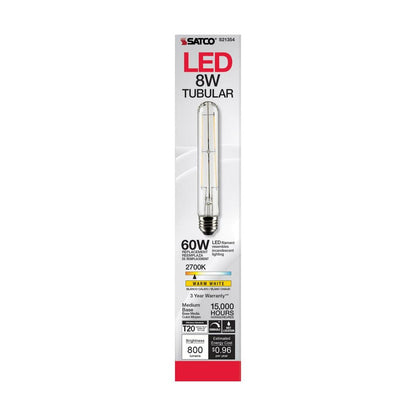 6 pack - Satco S21354 8W T9 LED Light Bulb