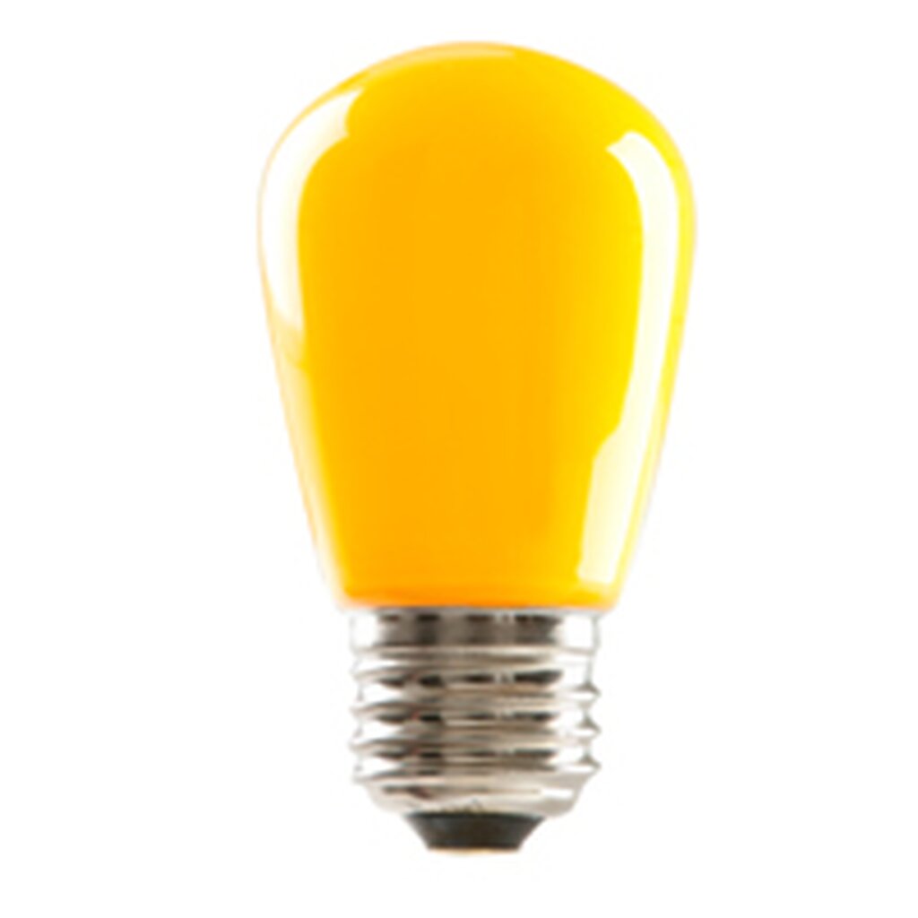 25 pack - ProLED 80520 1.4W LED Dimmable Fixture S14 YELLOW DIMMABLE