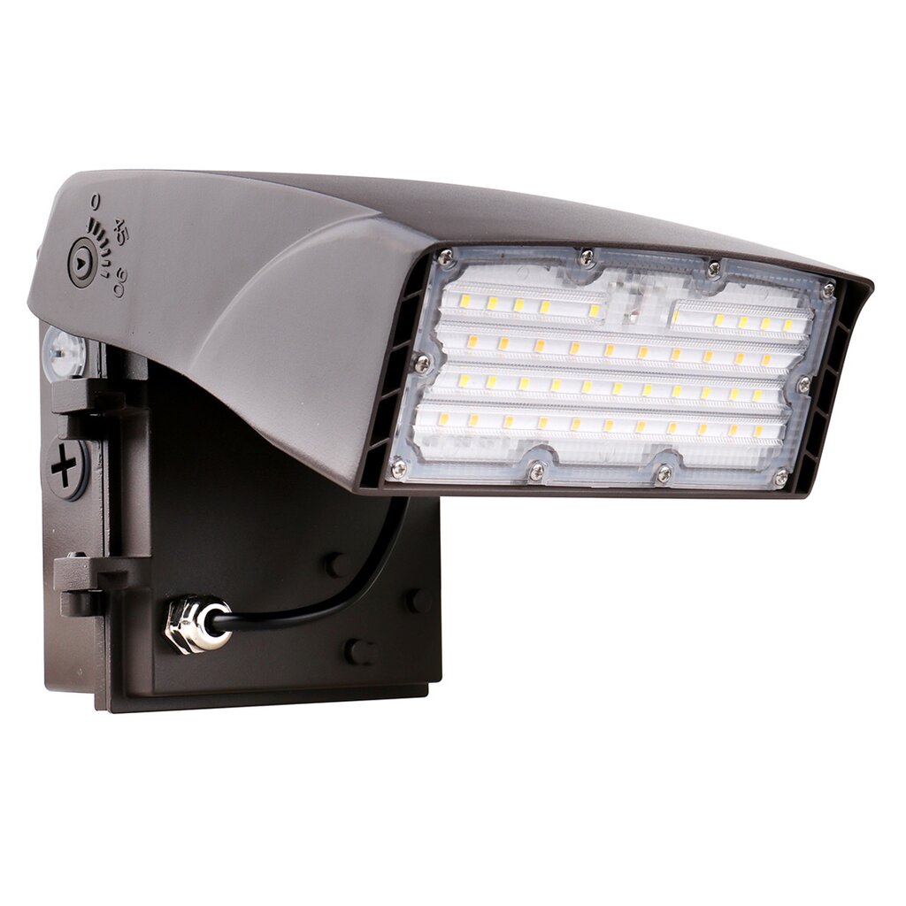 Halco 39876 304050W LED Bath Dimmable Fixture Adjustable Wallpack