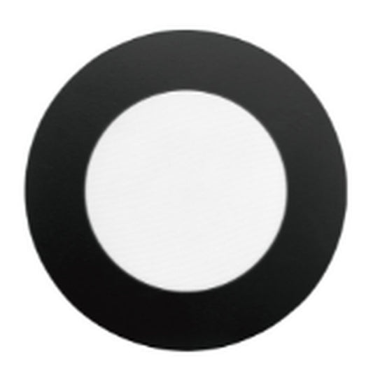 Halco 89113 LED Fixture 8in Round Smooth Baffle Black Replacement Trim