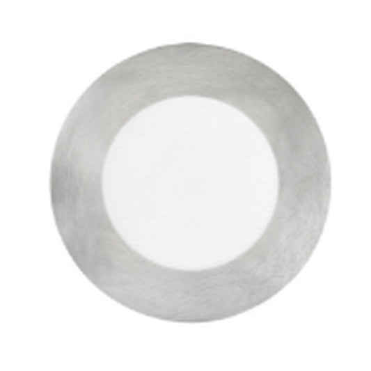 Halco 89123 LED Fixture 4in Round Flat Smooth Satin Nickel Replacement