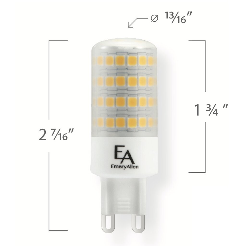 EmeryAllen EA-G9-5.0W-001-409F-D 5W COOL WHITE LED Light Bulb