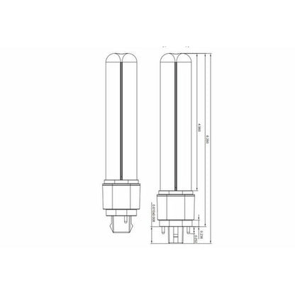 Halco 82147 9W Twin-Tube LED Light Bulb