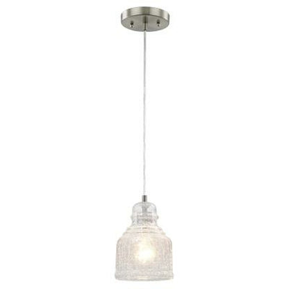 Westinghouse 6309200 Pendant Fixture 1 Light Mini Brushed Nickel