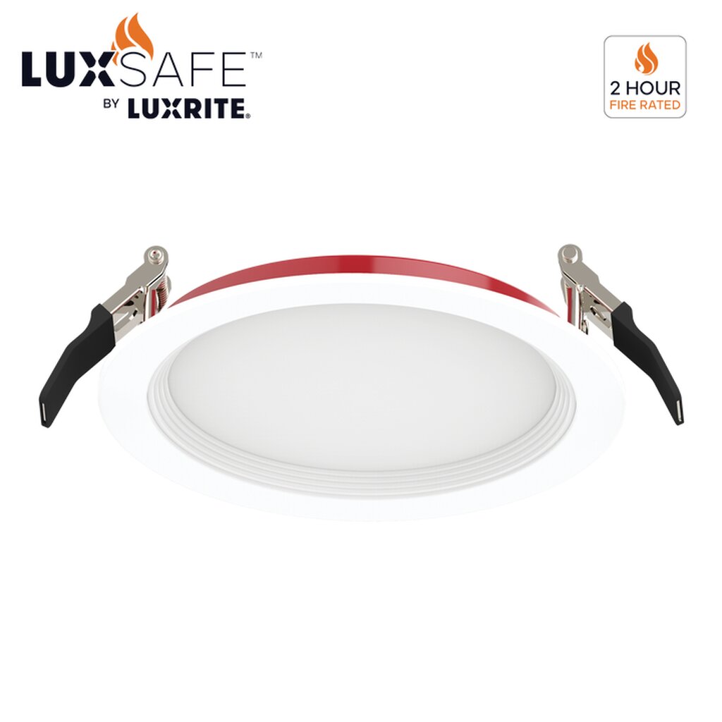 Luxrite LR23493 13W 6" Round LED Baffle Downlight Dimmable Fixture