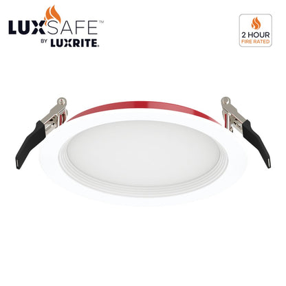 Luxrite LR23493 13W 6" Round LED Baffle Downlight Dimmable Fixture