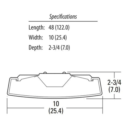 Lithonia LBL4 LP835 32W LED Wraparound Dimmable Fixture 4ft Wrap Light