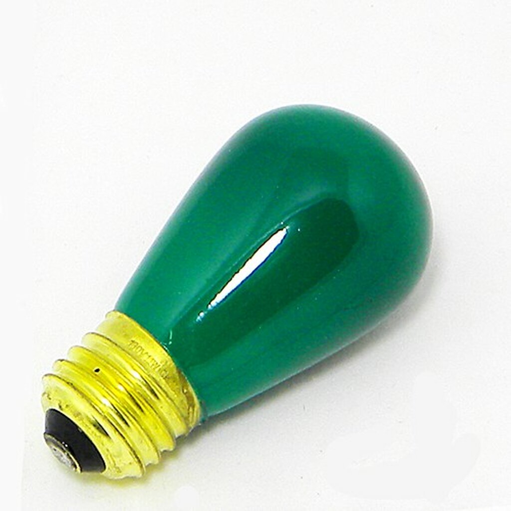25 pack - Halco 9070 11W S14 Green Incandescent Light Bulb