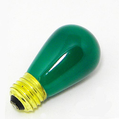 25 pack - Halco 9070 11W S14 Green Incandescent Light Bulb