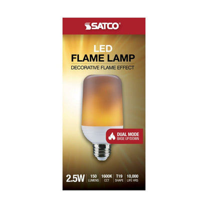 Satco S29806 2.5W Flame LED Light Bulb
