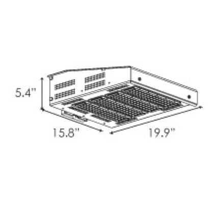 Energetic Lighting E1SB240L-750 240W LED Shoebox Dimmable Fixture