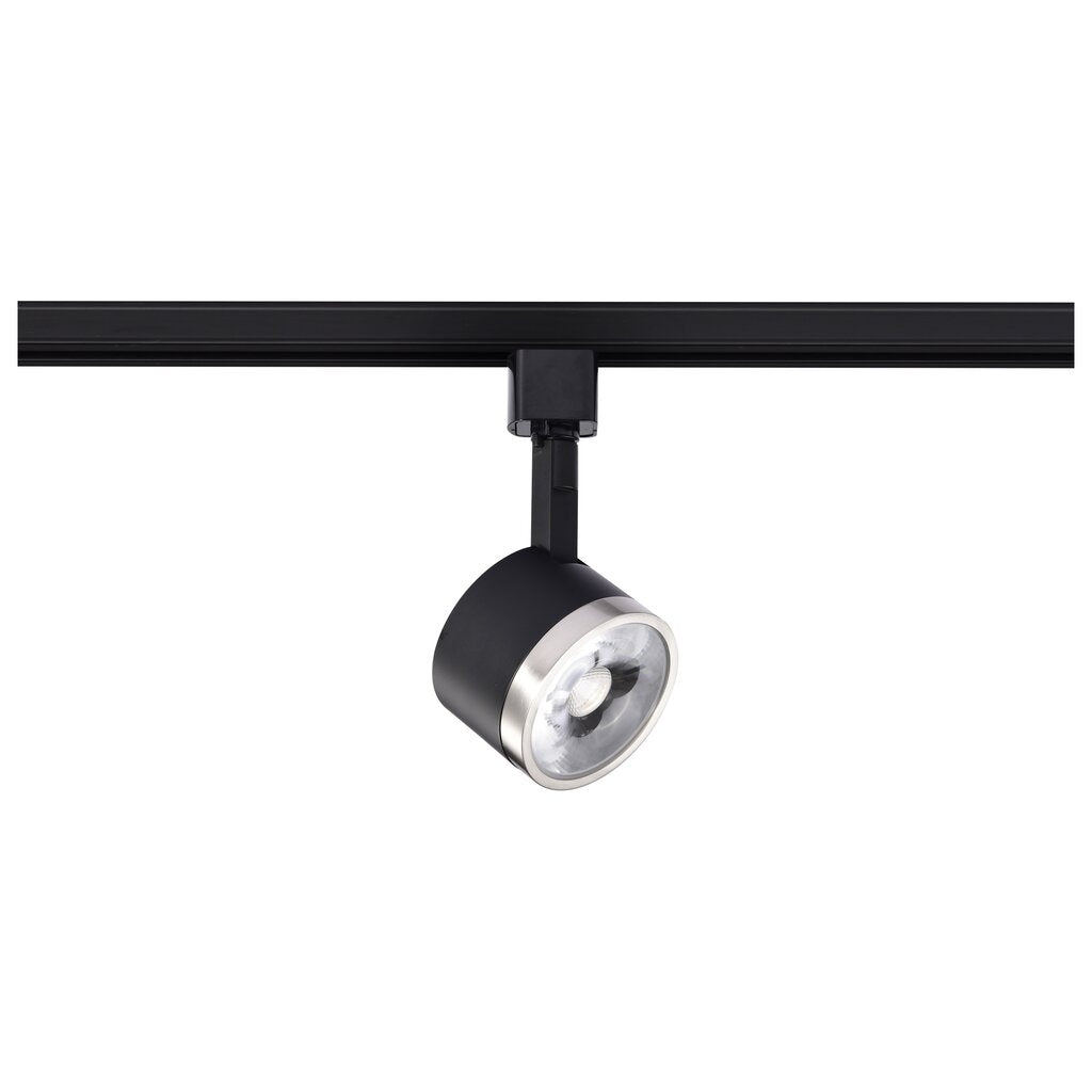 Satco TH646 12W LED Fixture Track Head - Round 3000K Matte Black and