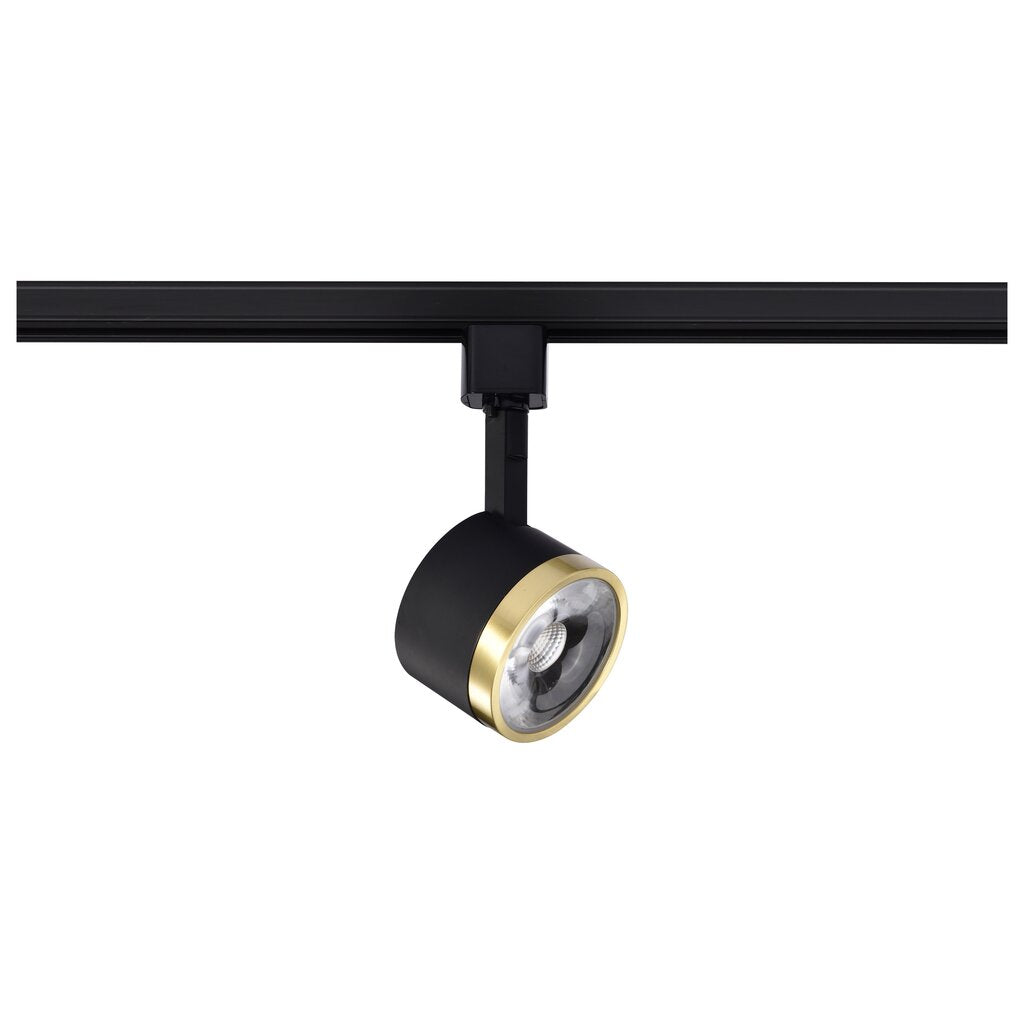 Satco TH645 12W LED Fixture Track Head - Round 3000K Matte Black and