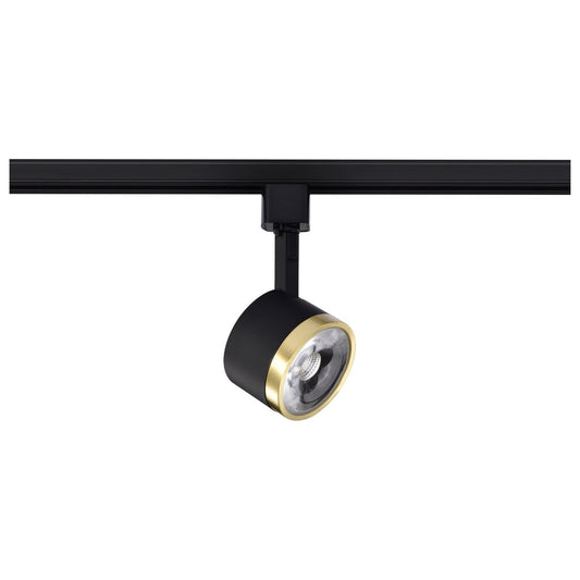 Satco TH645 12W LED Fixture Track Head - Round 3000K Matte Black and