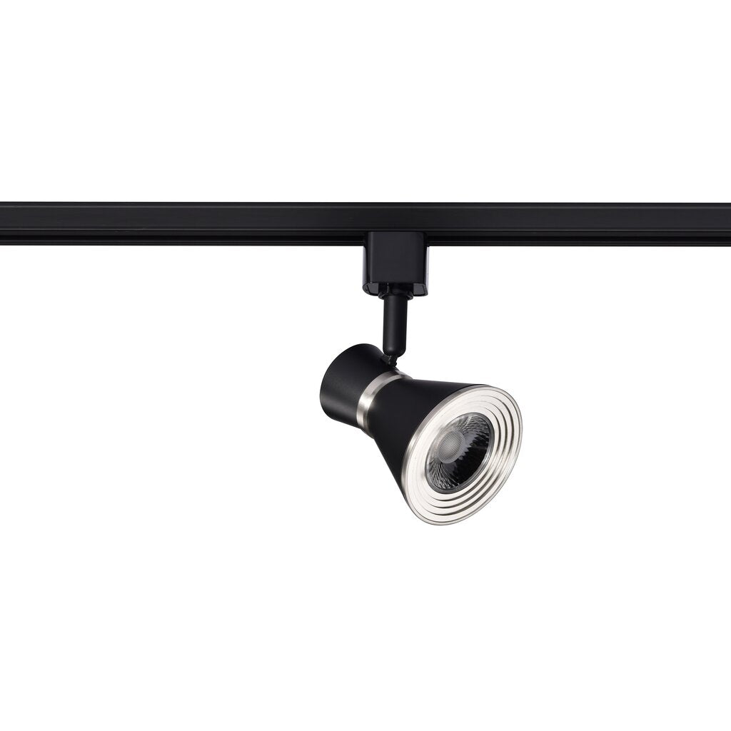 Satco TH634 12W LED Fixture Cinch Track Head - 3000K Matte Black and