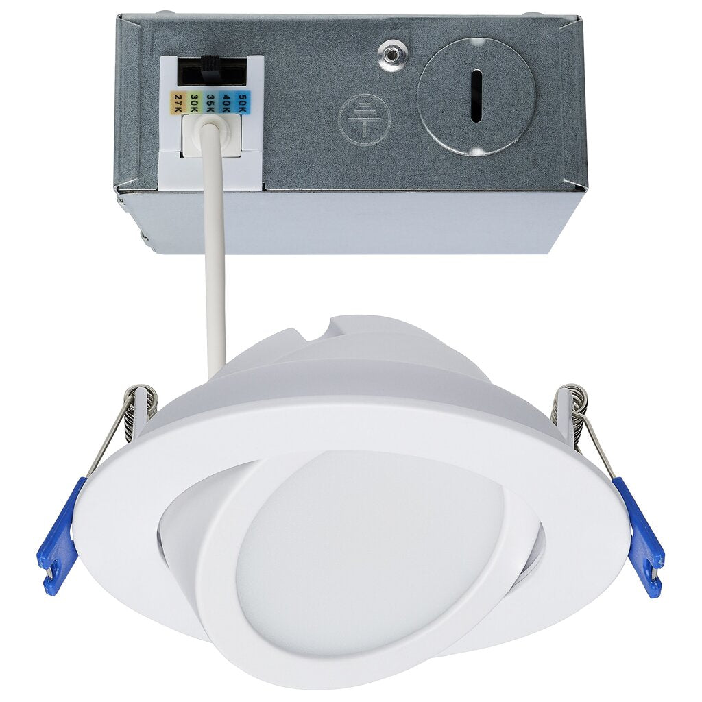 Satco S11878 11W LED Fixture - 4" Directional Low-Profile Downlight
