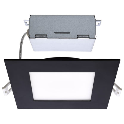 Satco S11877 12W LED Fixture - Direct Wire Downlight Edge-lit 6 inch