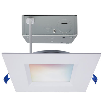 Satco S11567 12W LED Fixture - Direct Wire Low Profile Regress Baffle