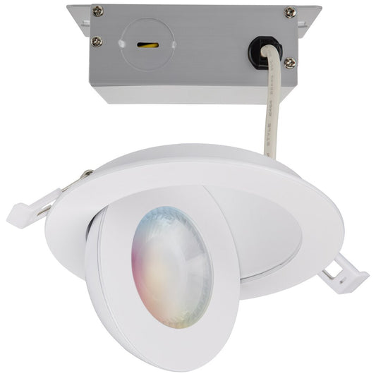 Satco S11293 9W LED Fixture - Gimbaled Downlight 4 Inch RGB & Tunable