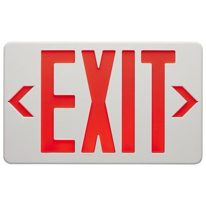 Satco 67-101 2.5W LED Fixture Red Exit Sign 90min Ni-Cad backup