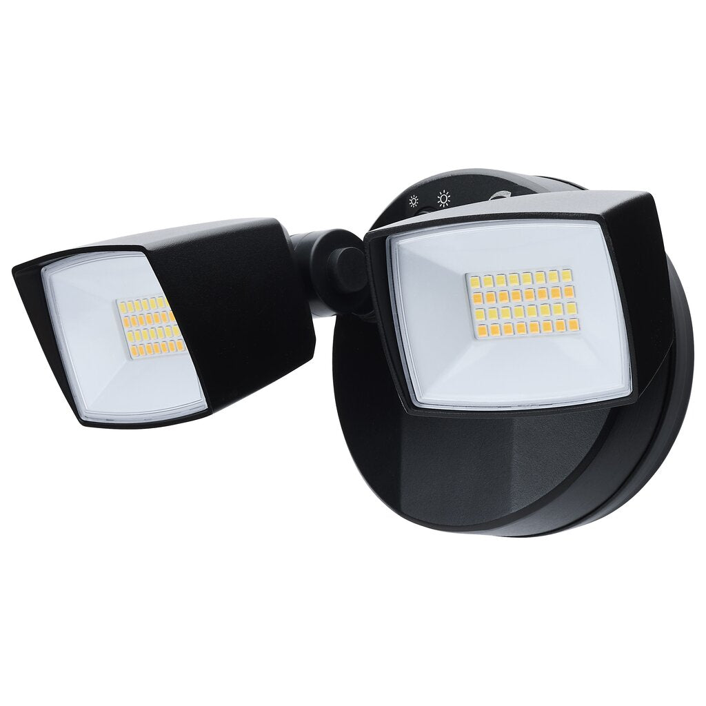 Satco 65-996 17W/25W LED Fixture Security Light - Dual Head Field