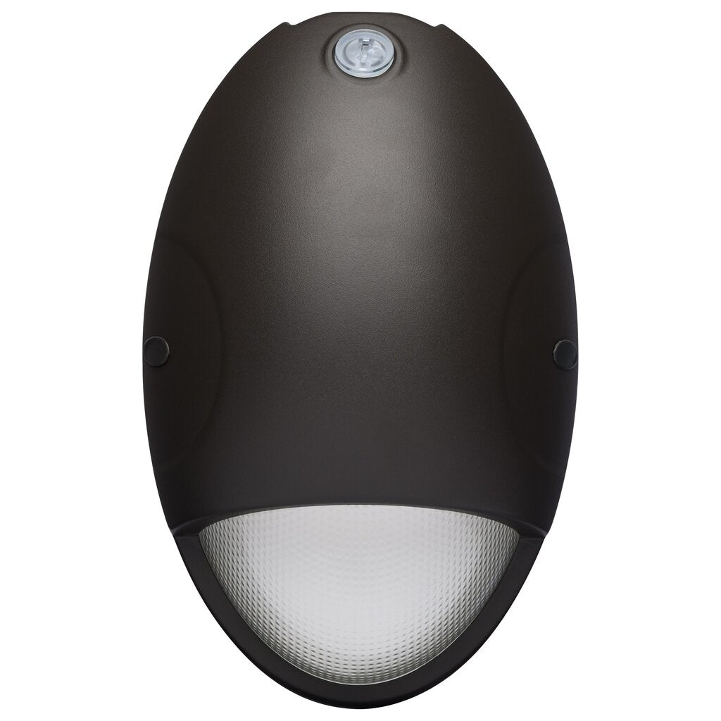 Satco 65-880 15W LED Fixture Oval Small Emergency Wall Pack - CCT