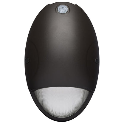 Satco 65-880 15W LED Fixture Oval Small Emergency Wall Pack - CCT