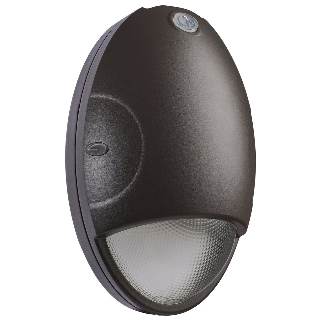 Satco 65-880 15W LED Fixture Oval Small Emergency Wall Pack - CCT