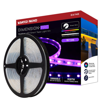 Satco 64-143 20W LED Fixture Dimension Pro - Tape light strip 16 ft.