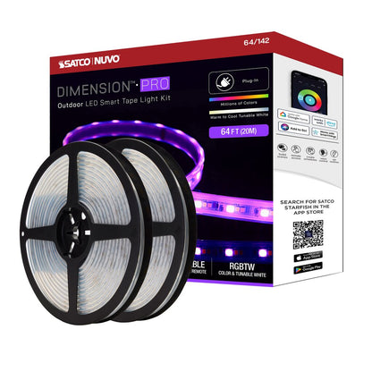Satco 64-142 68W LED Fixture Dimension Pro - Tape light strip 64 ft.