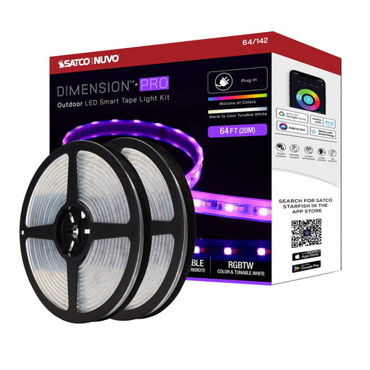 Satco 64-142 68W LED Fixture Dimension Pro - Tape light strip 64 ft.